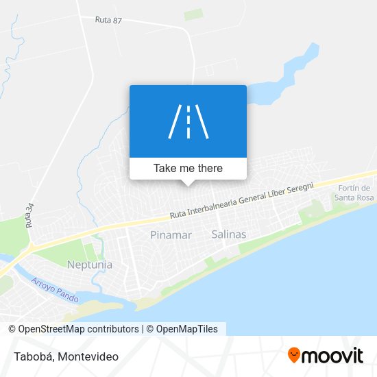 Tabobá map