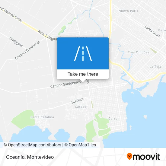 Oceanía map
