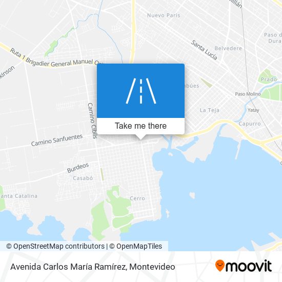 Avenida Carlos María Ramírez map