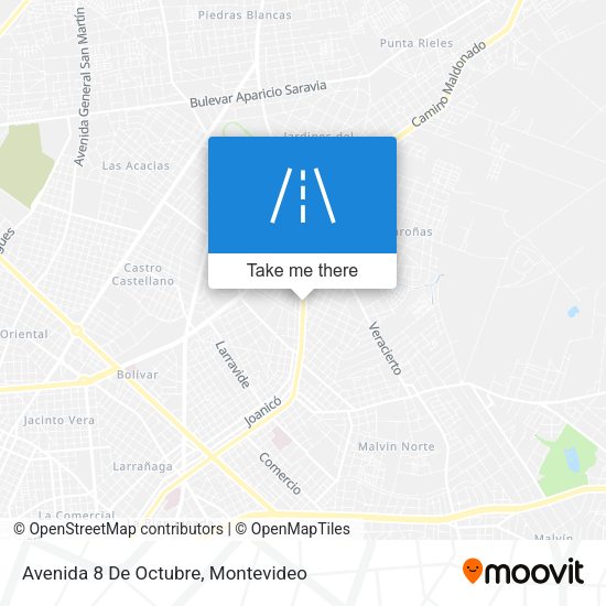 Avenida 8 De Octubre map