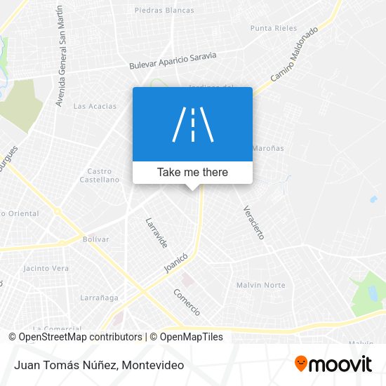 Mapa de Juan Tomás Núñez