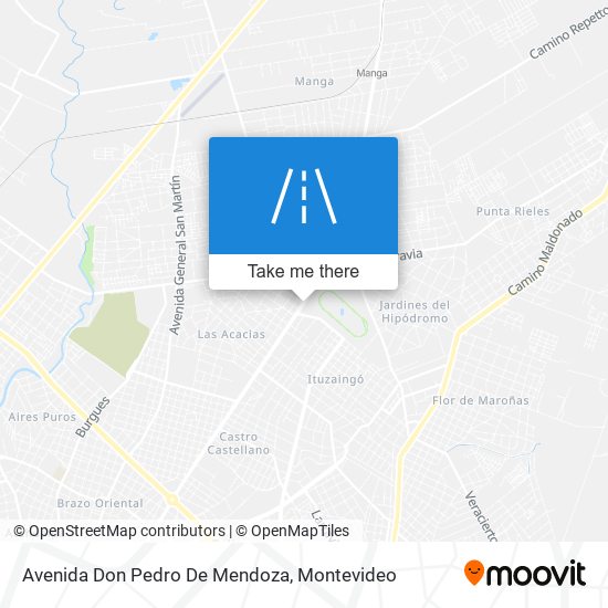 Mapa de Avenida Don Pedro De Mendoza