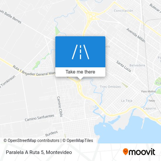 Paralela A Ruta 5 map