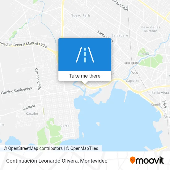 Continuación Leonardo Olivera map