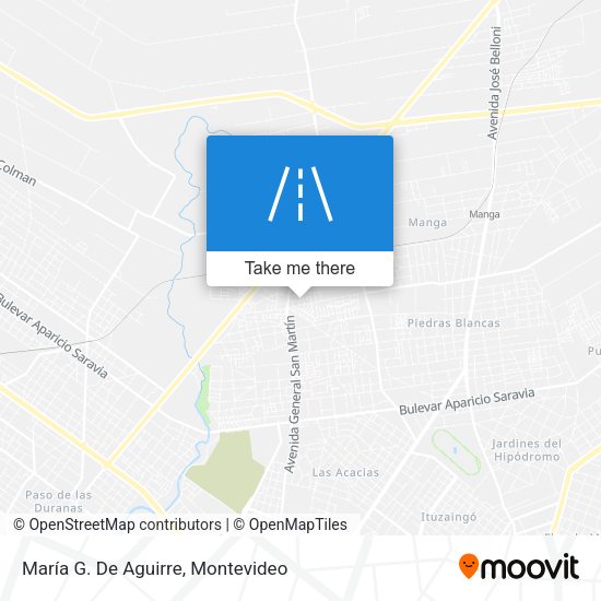 María G. De Aguirre map