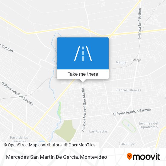 Mapa de Mercedes San Martín De García