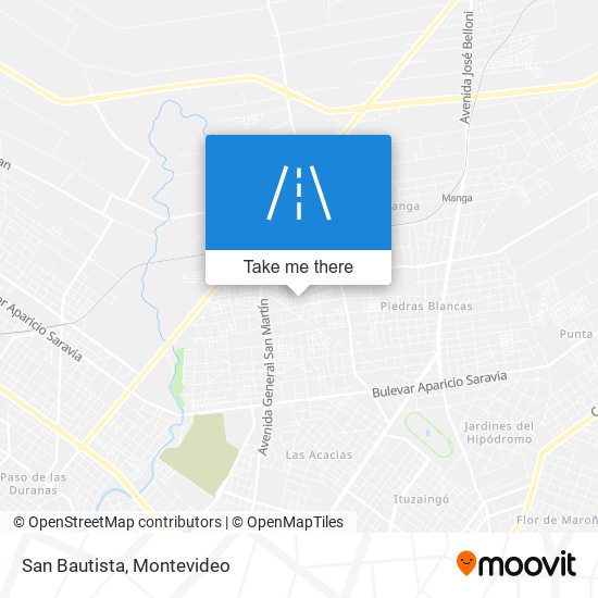 San Bautista map