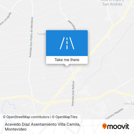 Acevedo Díaz Asentamiento Villa Camila map