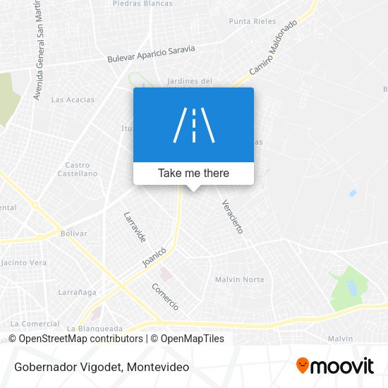 Gobernador Vigodet map