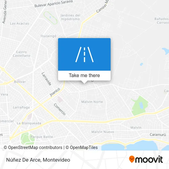 Núñez De Arce map