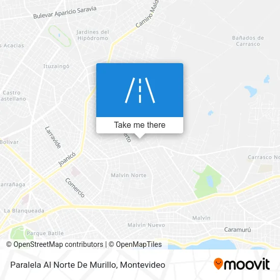 Paralela Al Norte De Murillo map