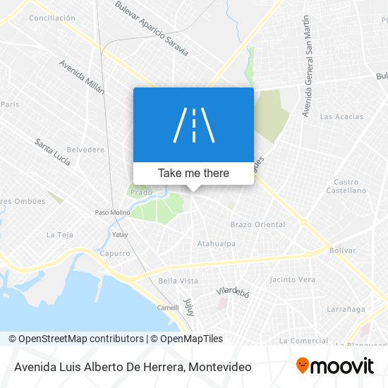 Mapa de Avenida Luis Alberto De Herrera