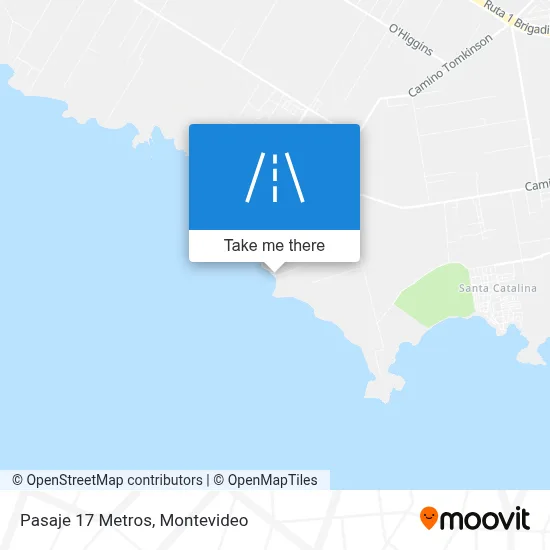Pasaje 17 Metros map