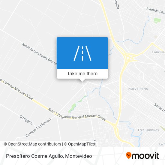 Presbítero Cosme Agullo map