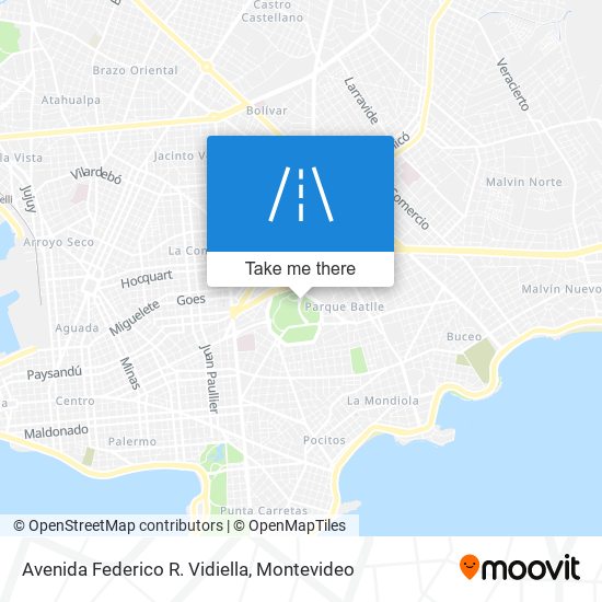 Avenida Federico R. Vidiella map