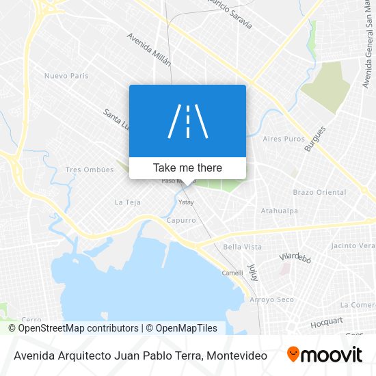 Mapa de Avenida Arquitecto Juan Pablo Terra