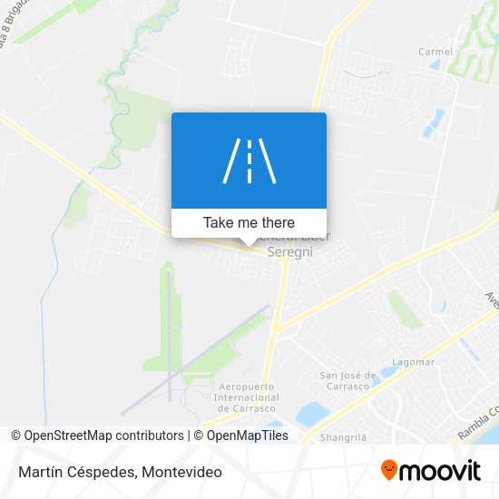 Martín Céspedes map