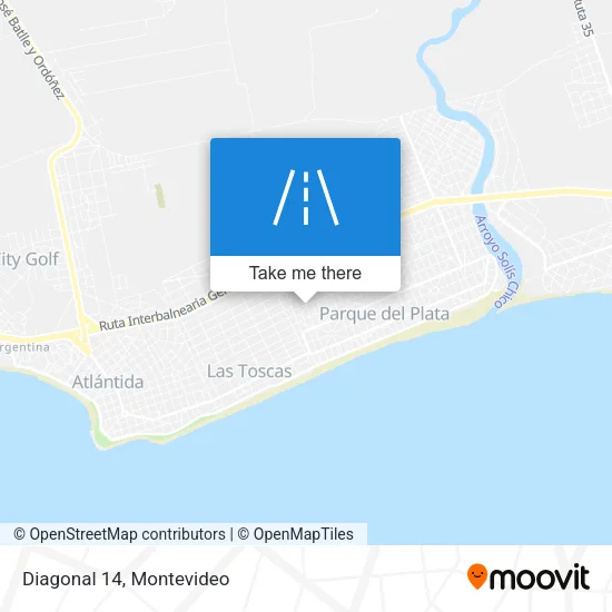 Diagonal 14 map