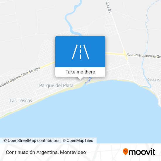 Continuación Argentina map