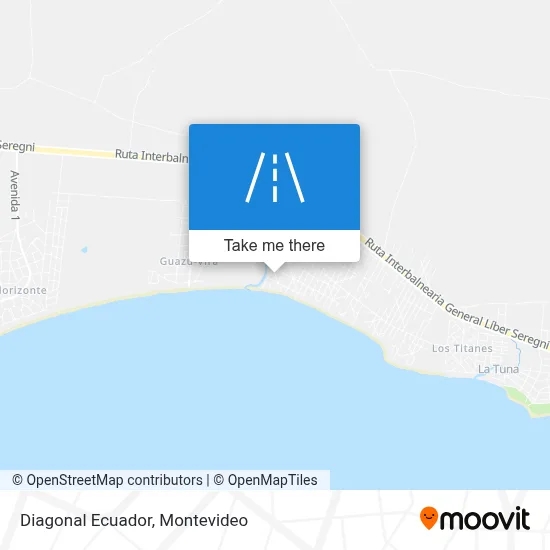 Diagonal Ecuador map