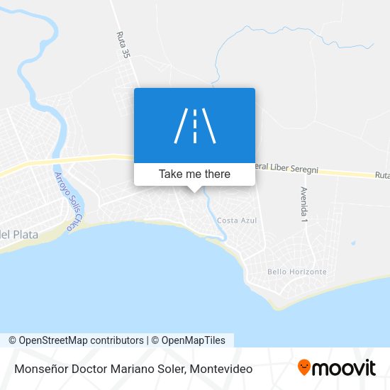 Mapa de Monseñor Doctor Mariano Soler