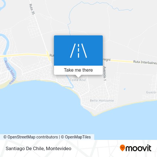 Mapa de Santiago De Chile