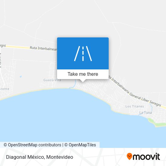 Diagonal México map