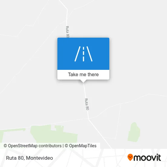 Ruta 80 map