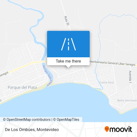 De Los Ombúes map