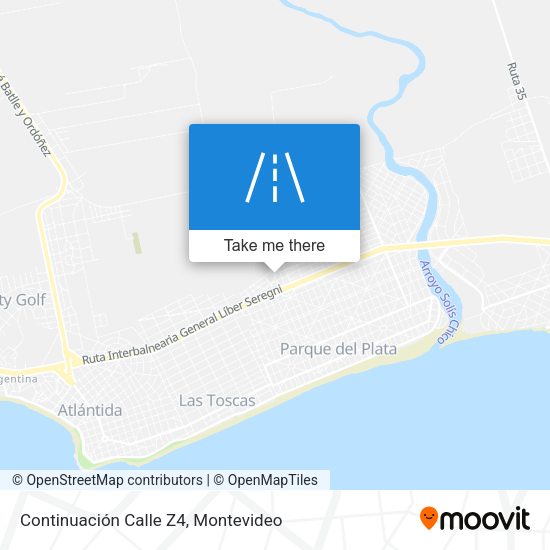 Continuación Calle Z4 map