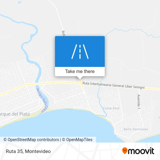 Ruta 35 map