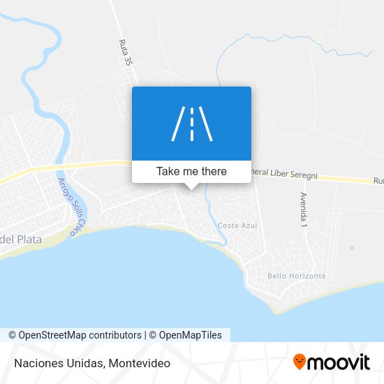 Mapa de Naciones Unidas