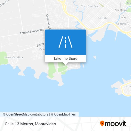 Mapa de Calle 13 Metros