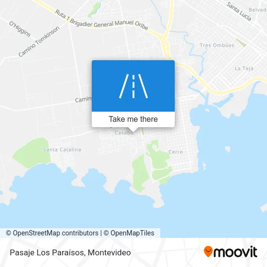 Pasaje Los Paraísos map