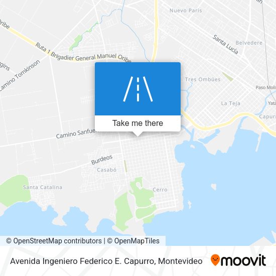 Mapa de Avenida Ingeniero Federico E. Capurro
