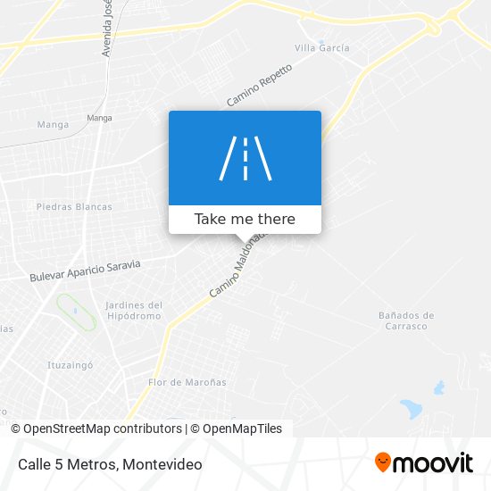 Calle 5 Metros map