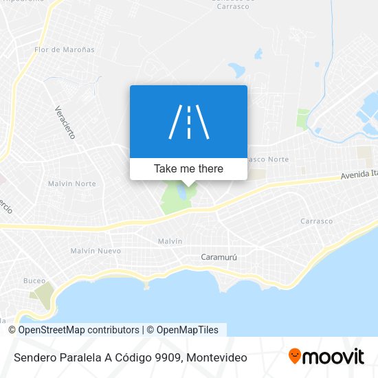 Mapa de Sendero Paralela A Código 9909