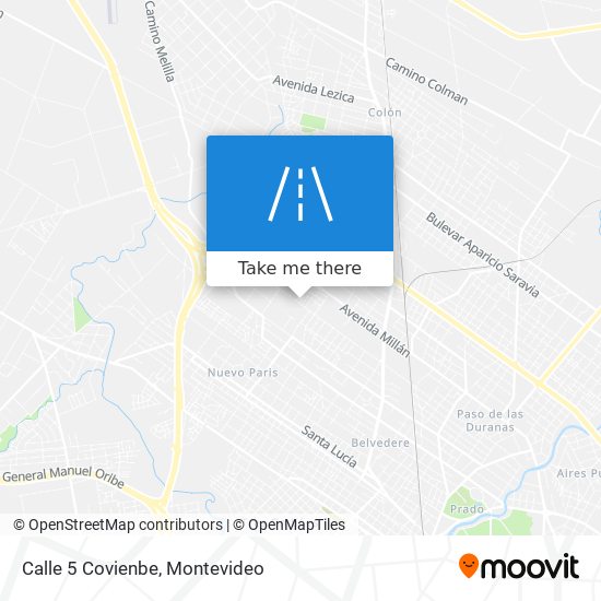 Calle 5 Covienbe map