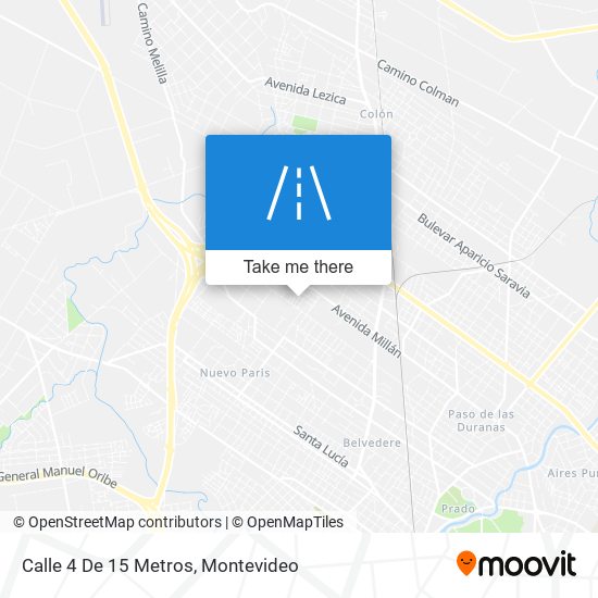 Calle 4 De 15 Metros map