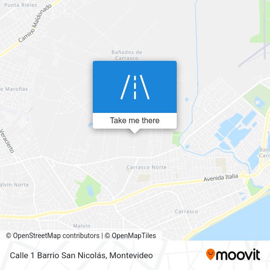 Calle 1 Barrio San Nicolás map