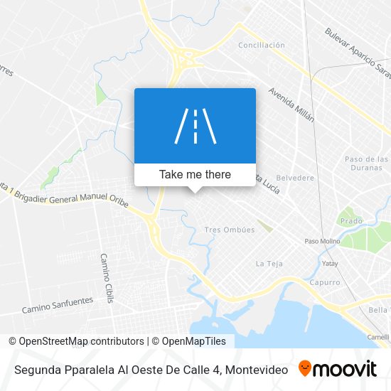 Mapa de Segunda Pparalela Al Oeste De Calle 4