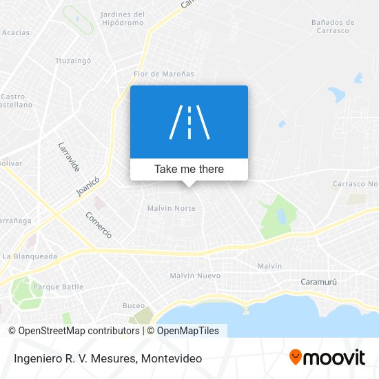 Ingeniero R. V. Mesures map
