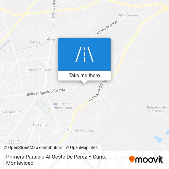 Primera Paralela Al Oeste De Pérez Y Curis map