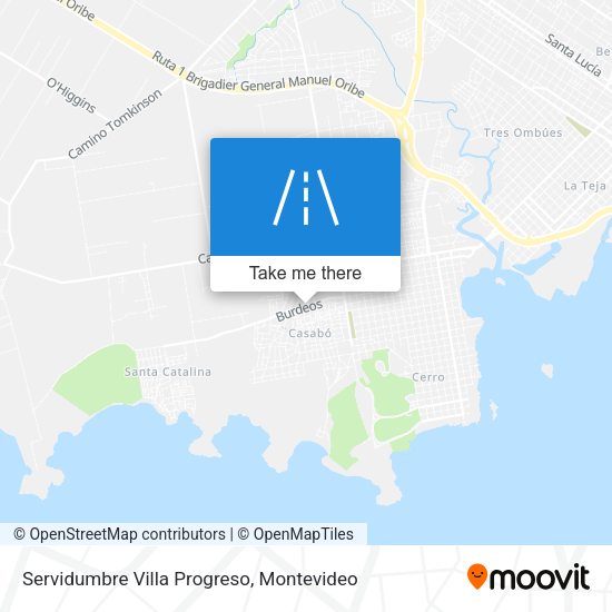 Servidumbre Villa Progreso map
