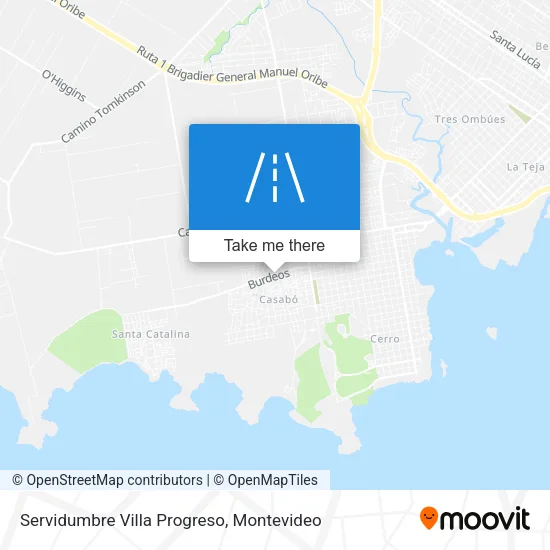 Mapa de Servidumbre Villa Progreso