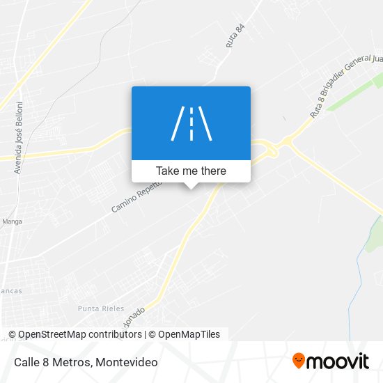 Calle 8 Metros map