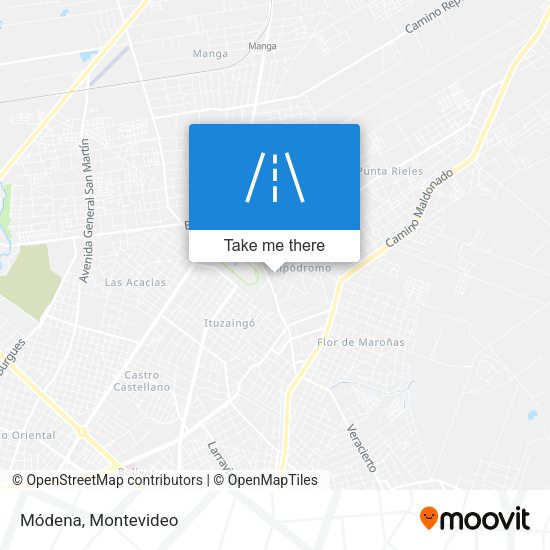 Mapa de Módena