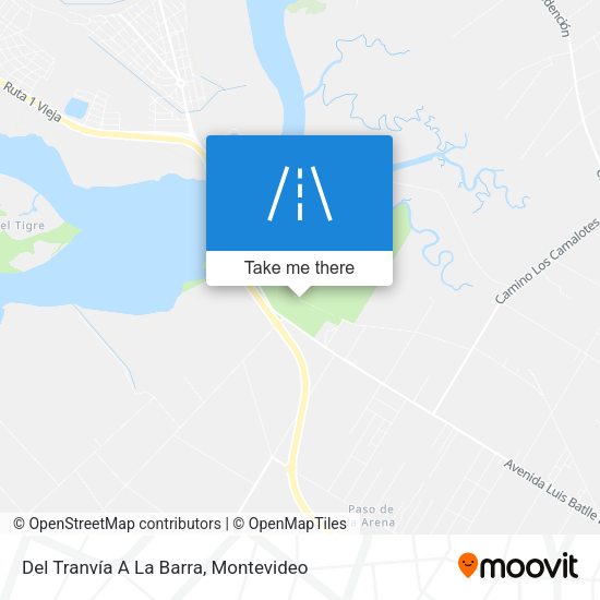 Del Tranvía A La Barra map