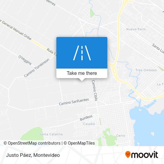 Justo Páez map