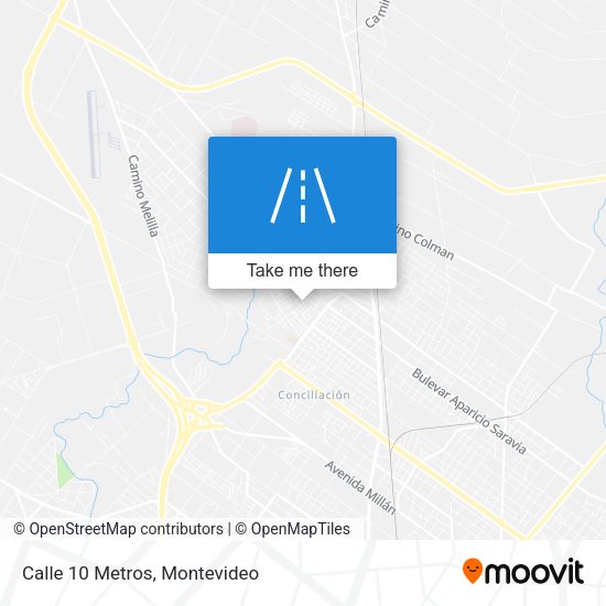 Mapa de Calle 10 Metros